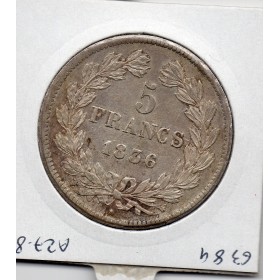 5 francs Louis Philippe 1836 W Lille Sup-