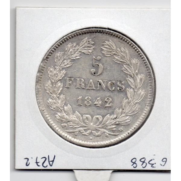 5 francs Louis Philippe 1842 W Lille Sup-