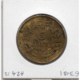 5 francs Lavrillier 1945 C Castelsarrasin TTB