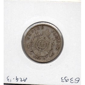 1 franc Napoléon III tête laurée 1867 A Paris TB