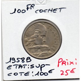 100 francs Cochet 1958 B Sup-