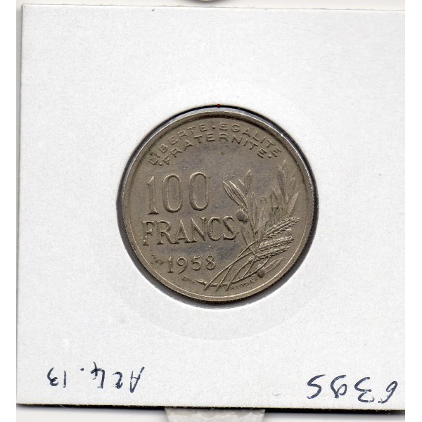 100 francs Cochet 1958 B Sup-