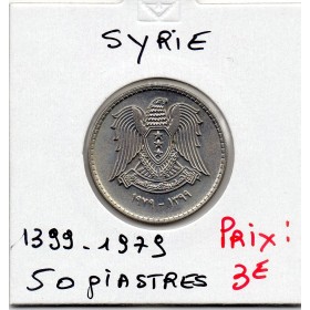 Syrie 50 Piastres 1399 AH - 1979 Spl, KM.119 Aigle