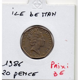 Ile de Man 20 pence 1986, Sup, KM.147 3e effigie