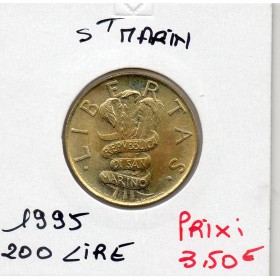 Saint Marin 200 lire 1995 Spl, KM.329 Enfants Jouants
