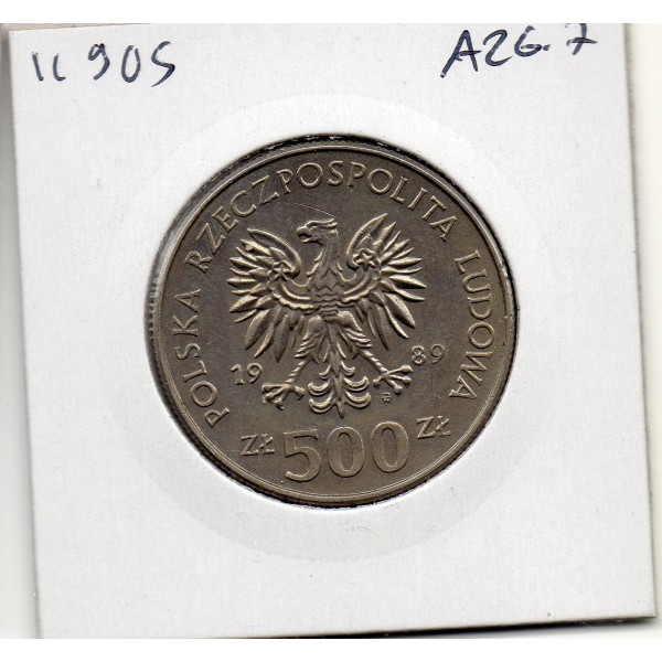 Pologne 500 Zlotych 1989 Sup, KM.Y194 Wladyslaw II Jagiello