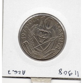 Zaire 10 makuta 1978 Spl, KM.7 Mobutu