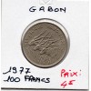 Gabon 100 Francs 1977 TTB, KM.13 antilopes kudus