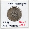 Centrafrique 100 francs 1983 Spl, KM.7 antilopes