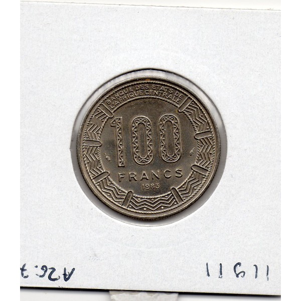 Centrafrique 100 francs 1983 Spl, KM.7 antilopes