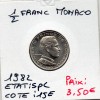 Monaco Rainier III 1/2 Franc 1982 Spl, Gad.149