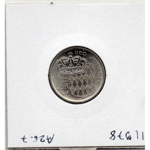 Monaco Rainier III 1/2 Franc 1982 Spl, Gad.149