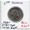 Monaco Rainier III 2 Francs 1981 Spl, Gad.151