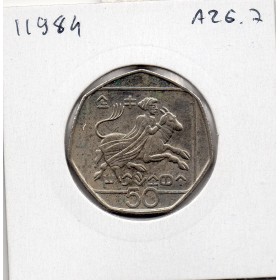 Chypre 50 cents 1994 Spl, KM.66 Europe et le taureau