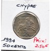 Chypre 50 cents 1994 Spl, KM.66 Europe et le taureau