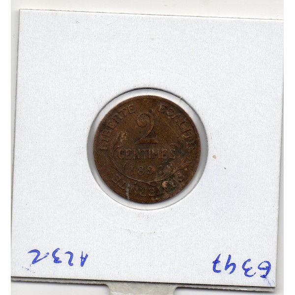 2 centimes Dupuis 1898 TTB+