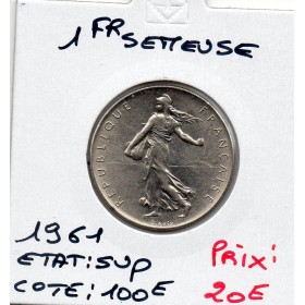 1 franc Semeuse Nickel 1961 Sup