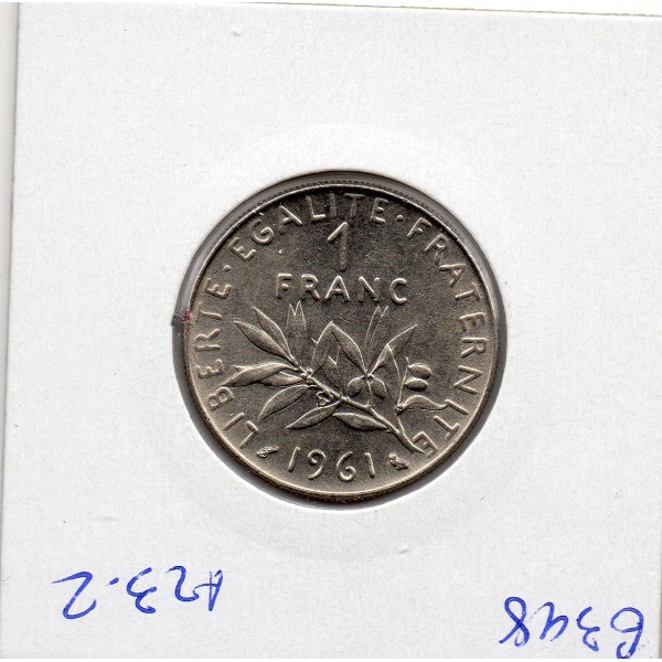 1 franc Semeuse Nickel 1961 Sup