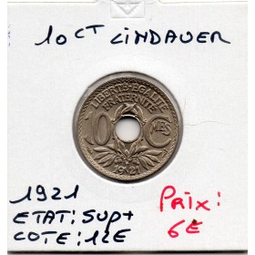 10 centimes Lindauer 1921 Sup+