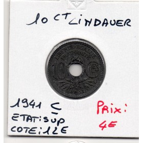 10 centimes Lindauer 1941 Sup centime souligné