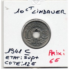 10 centimes Lindauer 1941 Sup+ centime souligné