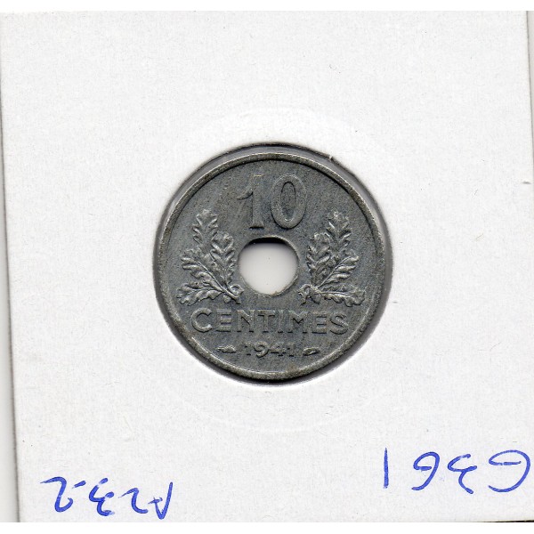 10 centimes état Français 1941 Sup