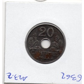 20 centimes état Français 1944 fer Sup-