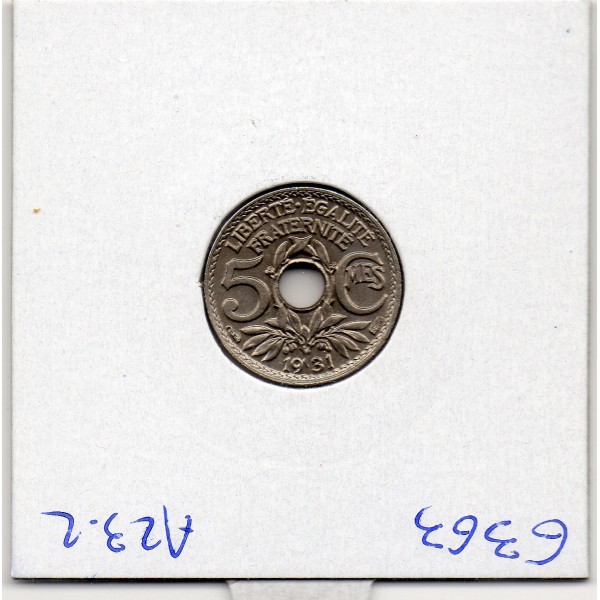 5 centimes Lindauer 1931 Sup