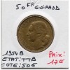 50 francs Coq Guiraud 1954 B TTB