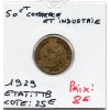 Bon pour 50 centimes Commerce Industrie 1929 TTB