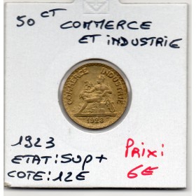 Bon pour 50 centimes Commerce Industrie 1923 Sup+