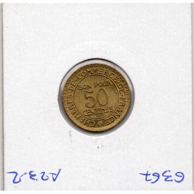Bon pour 50 centimes Commerce Industrie 1923 Sup+