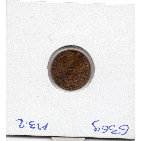 1 centime Dupuis 1911 TTB+, France pièce de monnaie