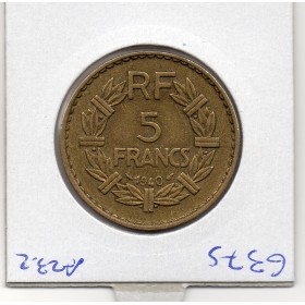 5 francs Lavrillier 1940 Sup-