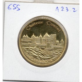 médaille Château Comtal de Carcassonne colorisée
