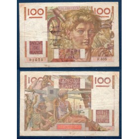 100 Francs Jeune Paysan, TB, 6.9.1951 Billet de la banque de France