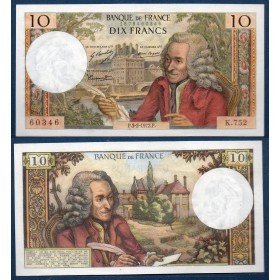 10 Francs Voltaire, TTB, 3.2.1972 Billet de la banque de France