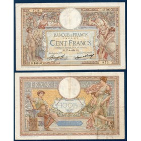 100 Francs LOM, TTB, 27.9.1934 Billet de la banque de France