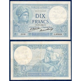 10 Francs Minerve, TTB, 16.6.1932, Billet de la banque de France