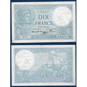 10 Francs Minerve, TTB, 16.1.1941, Billet de la banque de France