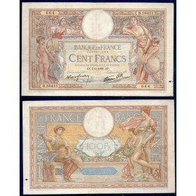 100 Francs LOM, TB, 2.6.1938 Billet de la banque de France