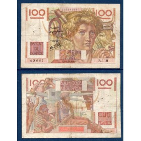 100 Francs Jeune Paysan, TB, 31.10.1946 Billet de la banque de France