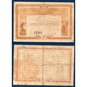 La Roche-sur-Yon 50 centimes, TB,1915 Pirot 65.14 Billet de la chambre de commerce