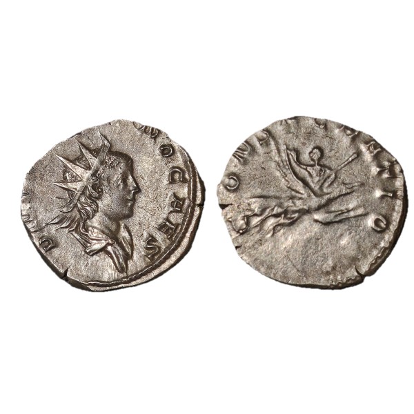 Antoninien de Divus Valerien II (258) Cologne RIC.9 CONSACRATIO