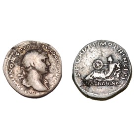 Denier de Trajan (113) RIC.266 sear 3173 Rome via traiana