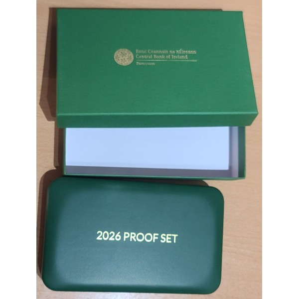 Coffret BE Irlande 2026, Série des 8 pièces € + 2€ commémorative