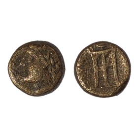 Sicile, Tauromenium Ae13 Hemilitron Cuivre (-358 à -225) Apollon Trepied