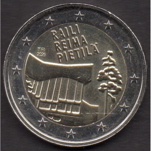2 euro commémorative Finlande 2026, Raili et Reima Pietilä pièce de rouleaux