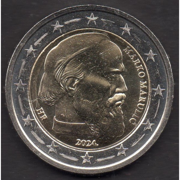 2 euro commémorative Croatie 2024 Marko Marulic pièce de rouleaux