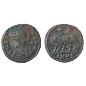 Ae3 ROMA, allégorie de rome (330-335),RIC.105 VRBS ROMA Cizique